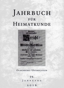 Jahrbuch für Heimatkunde Oldenburg/Ostholstein 2016